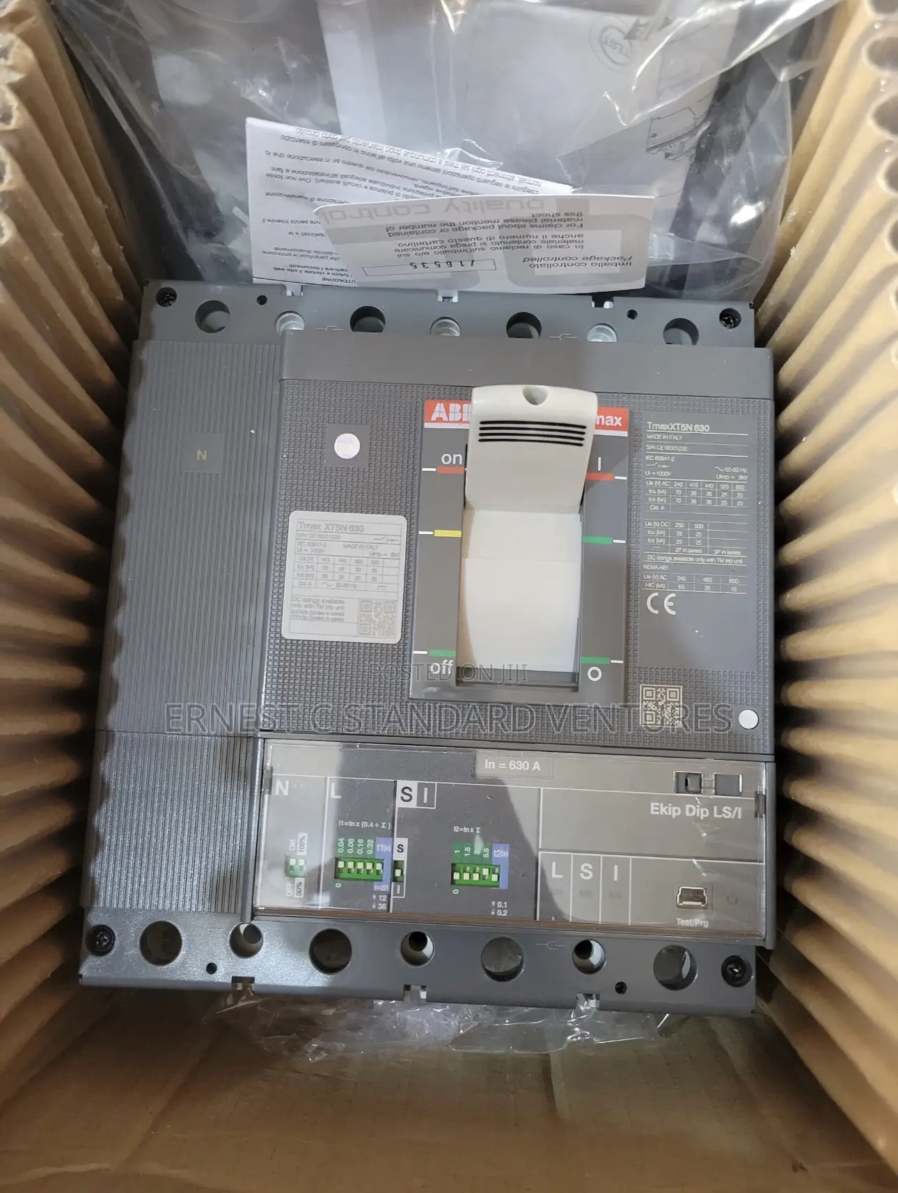 Abb McCb Breaker 630a 4p