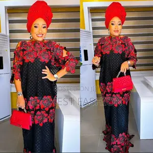 Dashiki Lace Boubou Maxi Dress