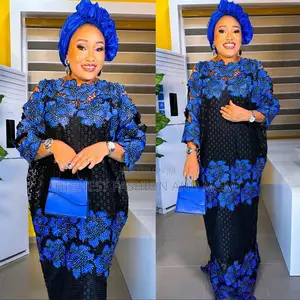 Dashiki Lace Boubou Maxi Dress