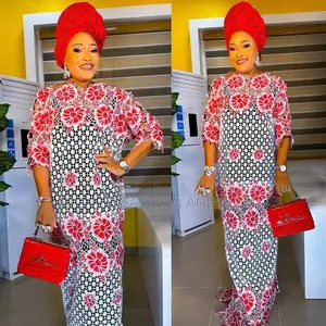 Dashiki Lace Boubou Maxi Dress