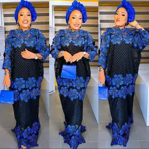 Dashiki Lace Boubou Maxi Dress