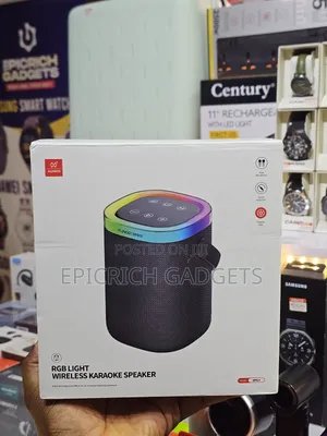 Wireless RGB Karaoke Bluetooth Speaker With Two Mics