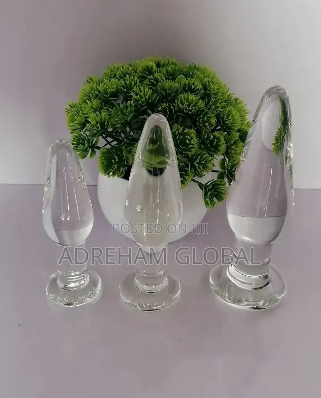 Glass Anal Butt Plug for Anal 3pcs