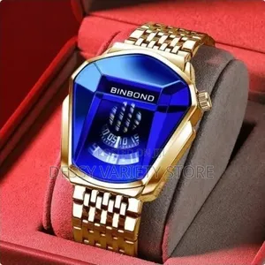 Binbond Top Luxury Stainless Steel Men Waterproof Wristwatch