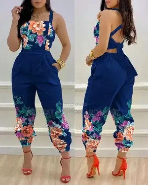 Sleeveless Jogger Pant Jumpsuit
