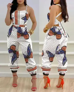 Sleeveless Jogger Pant Jumpsuit