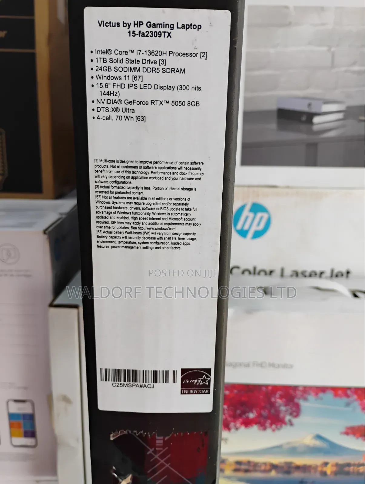 New Laptop HP Victus 15 24GB Intel Core i7 SSD 1T
