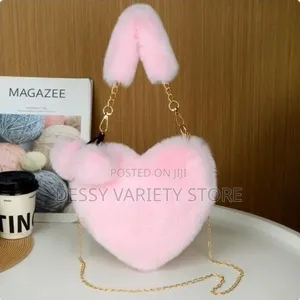 Plush Love Handbag Shoulder Bag Crossbody Bag Wallet Pink