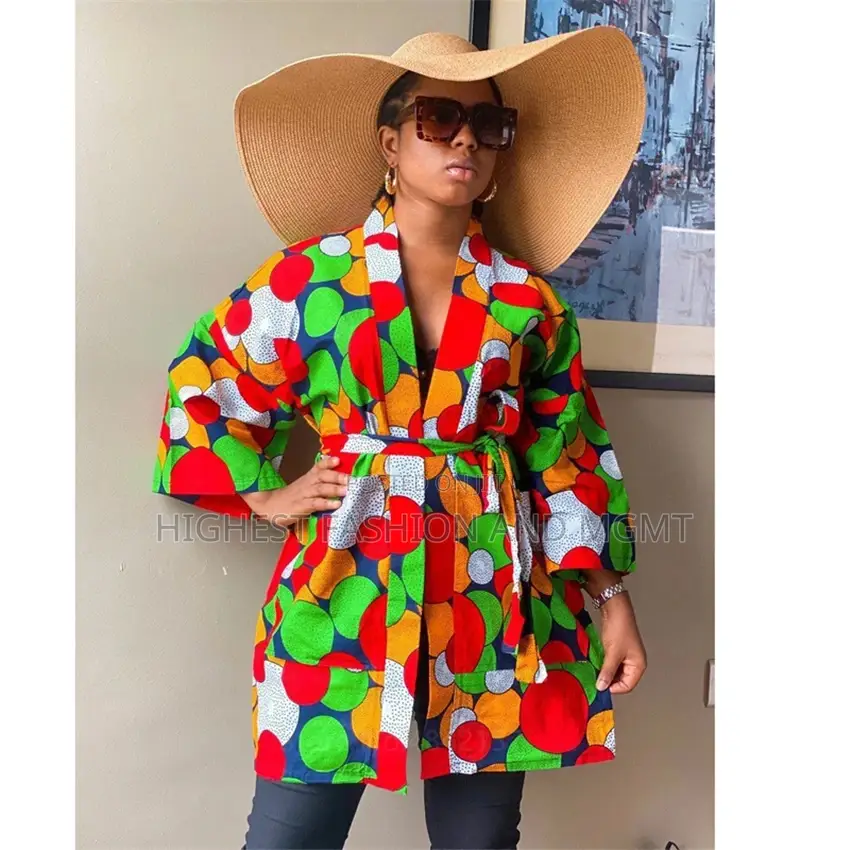 Ankara Pocket Kimono Outfit