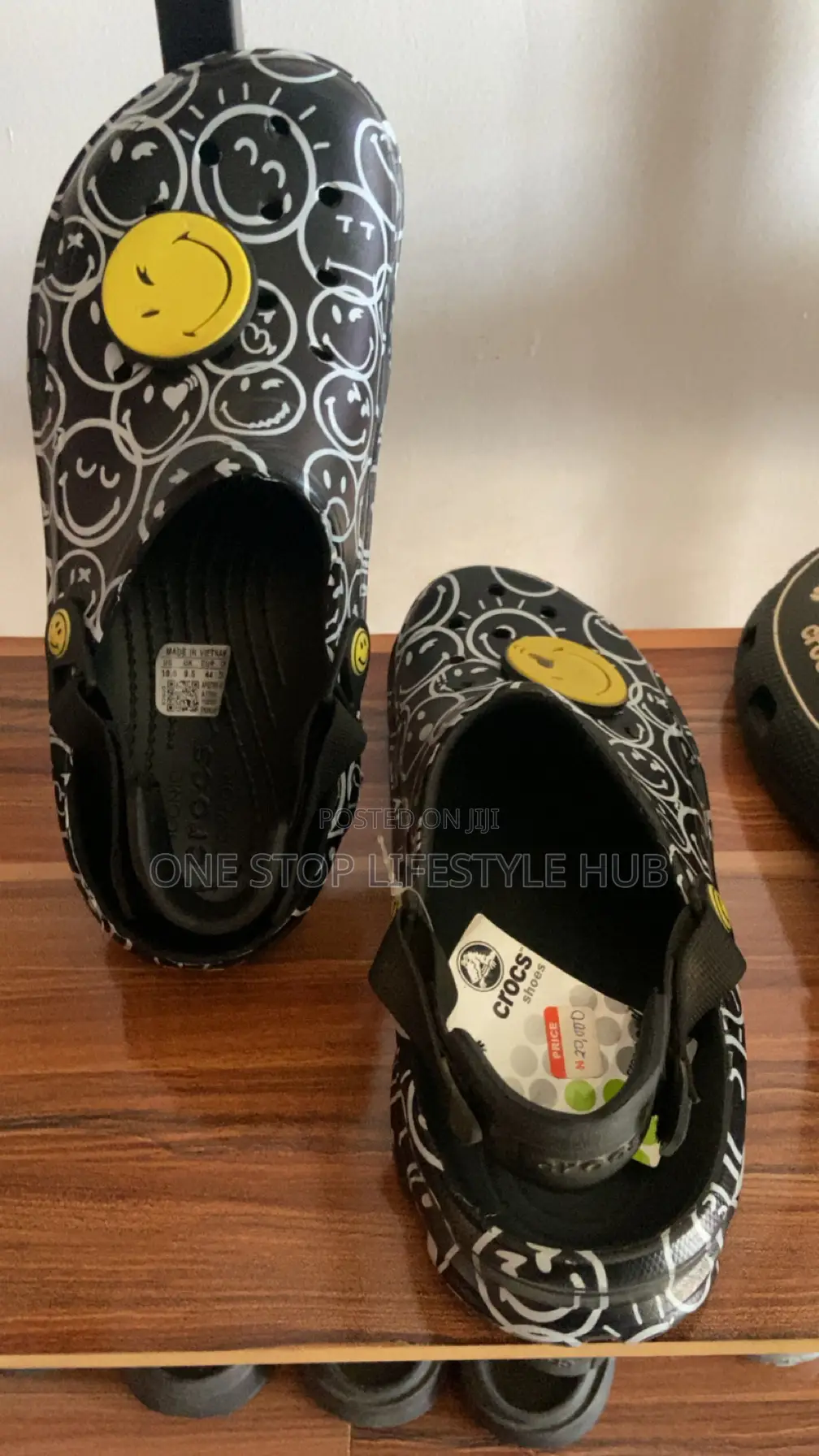 Crocs Classic Smiley Clog Shoes
