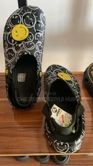 Crocs Classic Smiley Clog Shoes