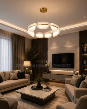 600mm Sleek Modern Design Round Pendant Light Chandelier