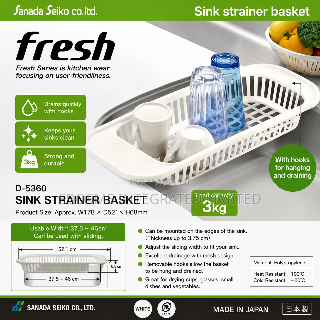 Fresh Sink Strainer Basket – Kitchen Drain Basket