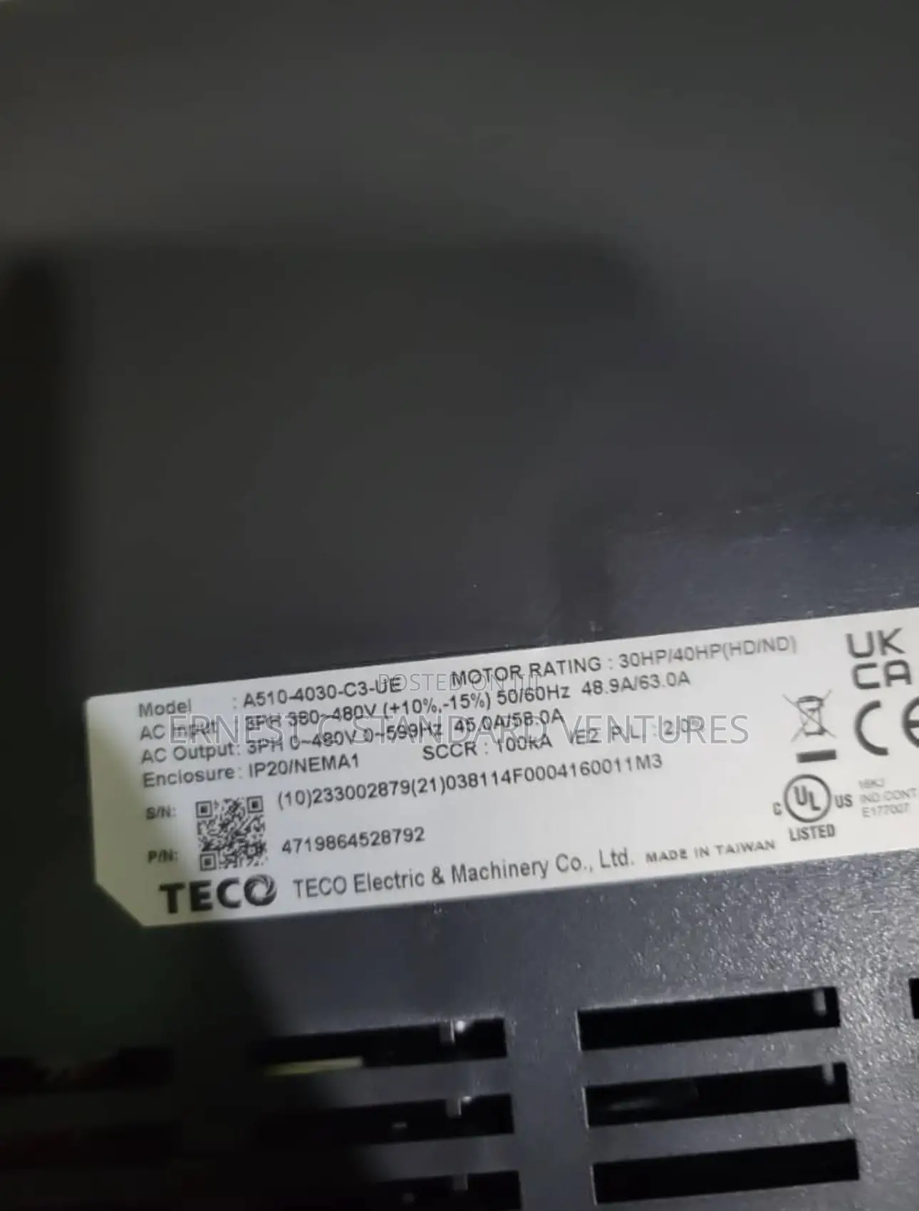 Teco VFD 22kw/30hp 3phase