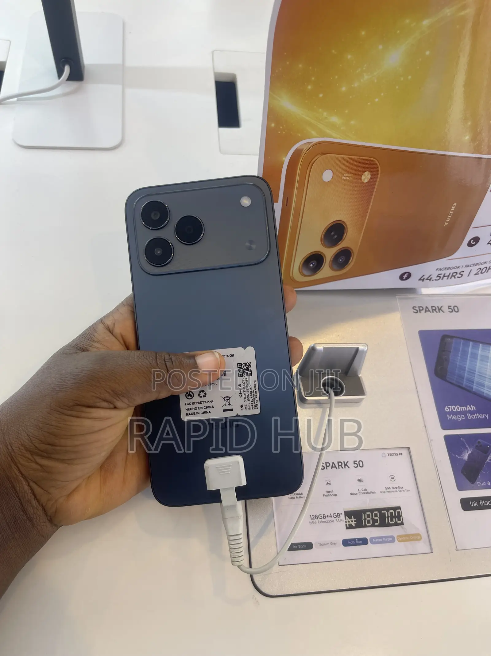 New Tecno Spark 50 128 GB Black