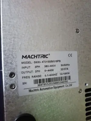 Machtric VFD 25/20hp 3hp