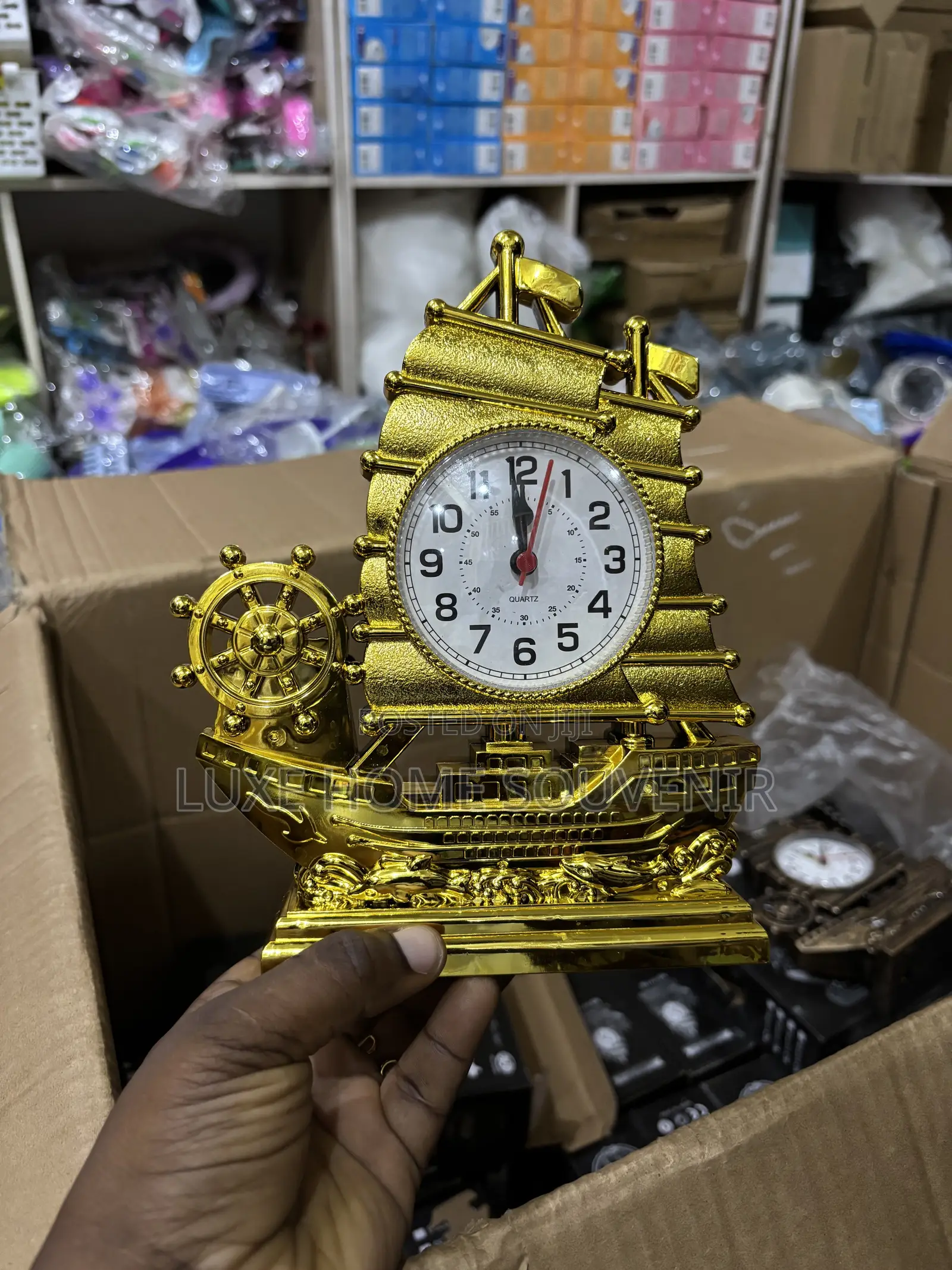 Sail Boat Shape Table Alarm Clock