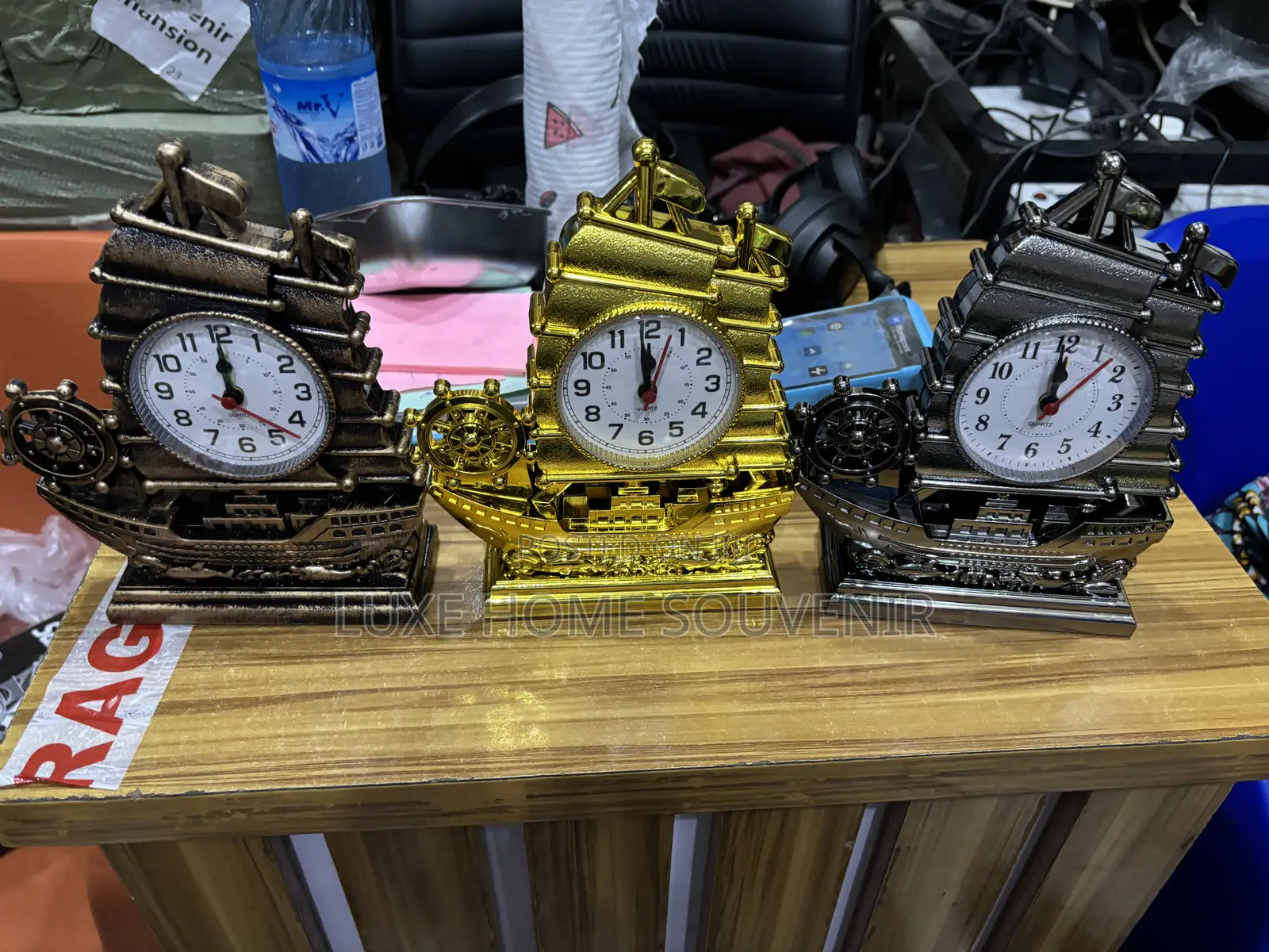 Sail Boat Shape Table Alarm Clock