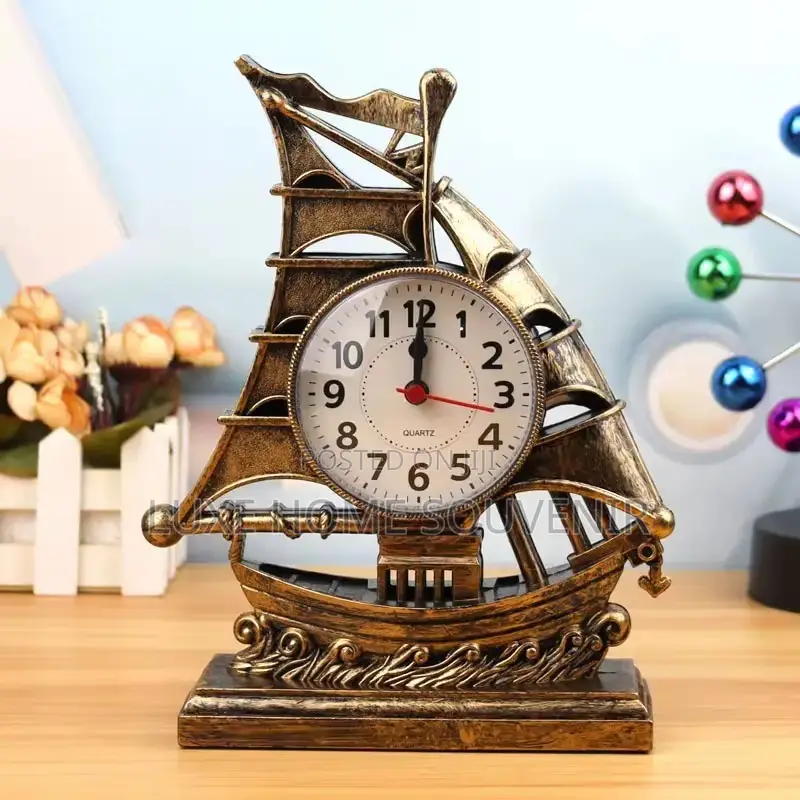Sail Boat Shape Table Alarm Clock