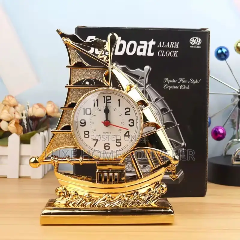 Sail Boat Shape Table Alarm Clock