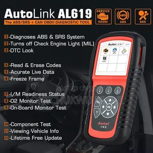 Abs/SRS + Can Obd2 Diagnostic Tool Al619