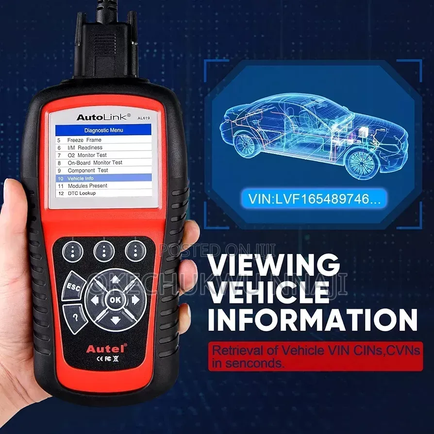 Abs/SRS + Can Obd2 Diagnostic Tool Al619
