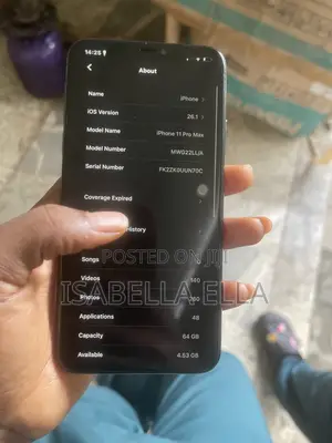 Apple iPhone 11 Pro Max 64 GB Black