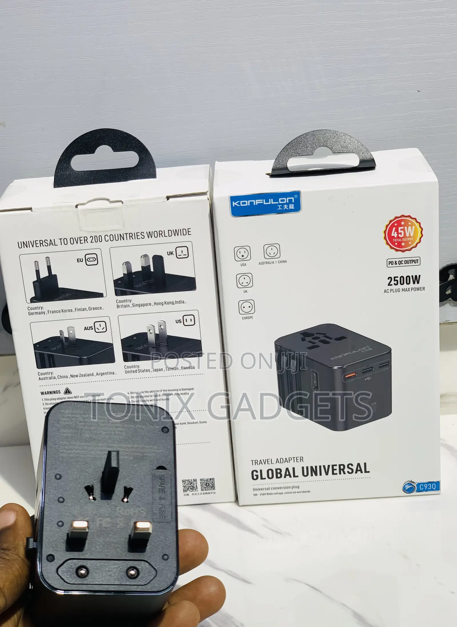 C93q 45w Global Universal Travel Adapter