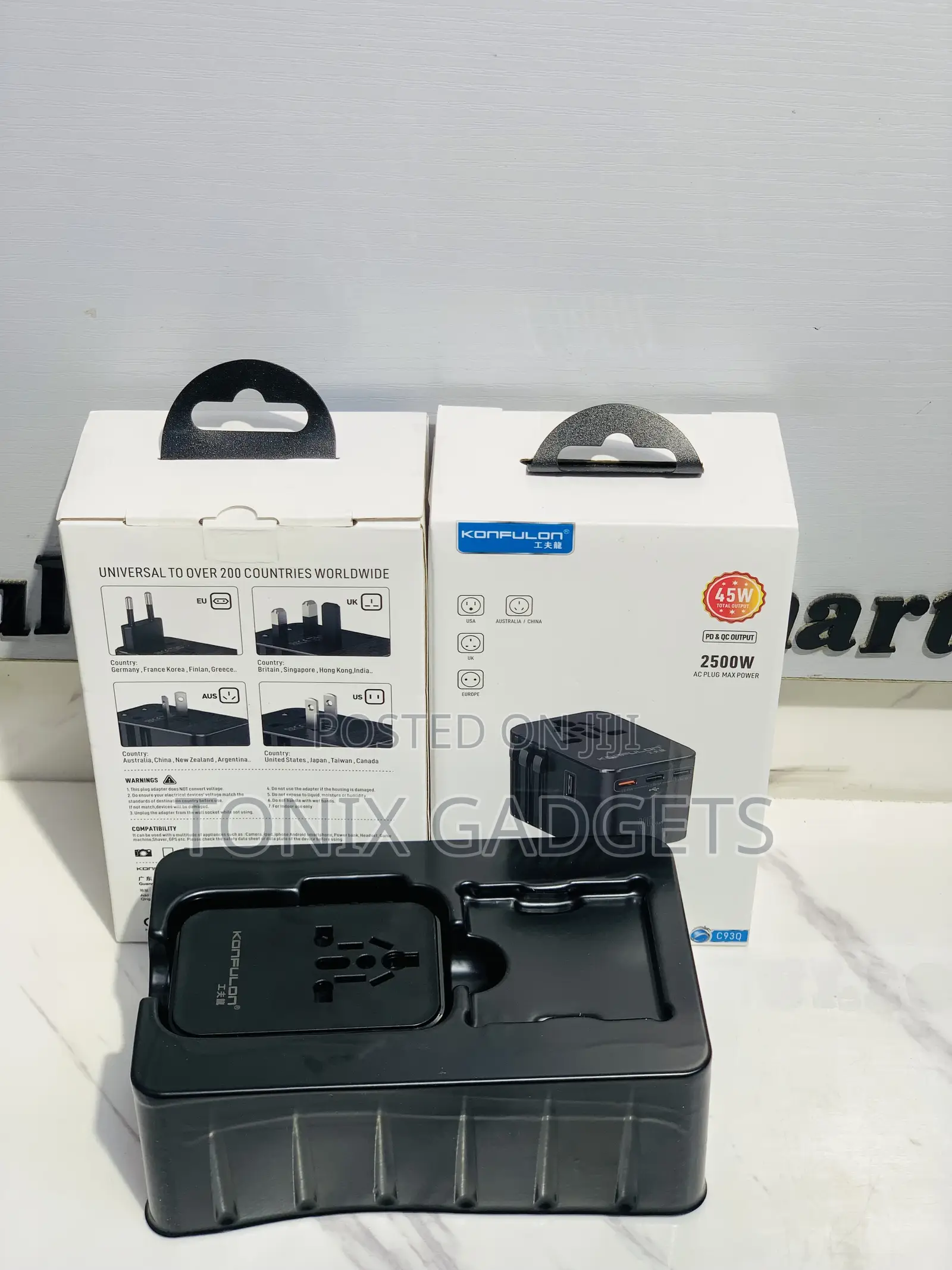 C93q 45w Global Universal Travel Adapter