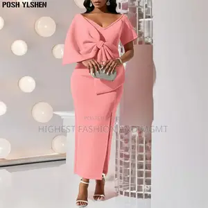 V-Neck Slit Maxi Dress