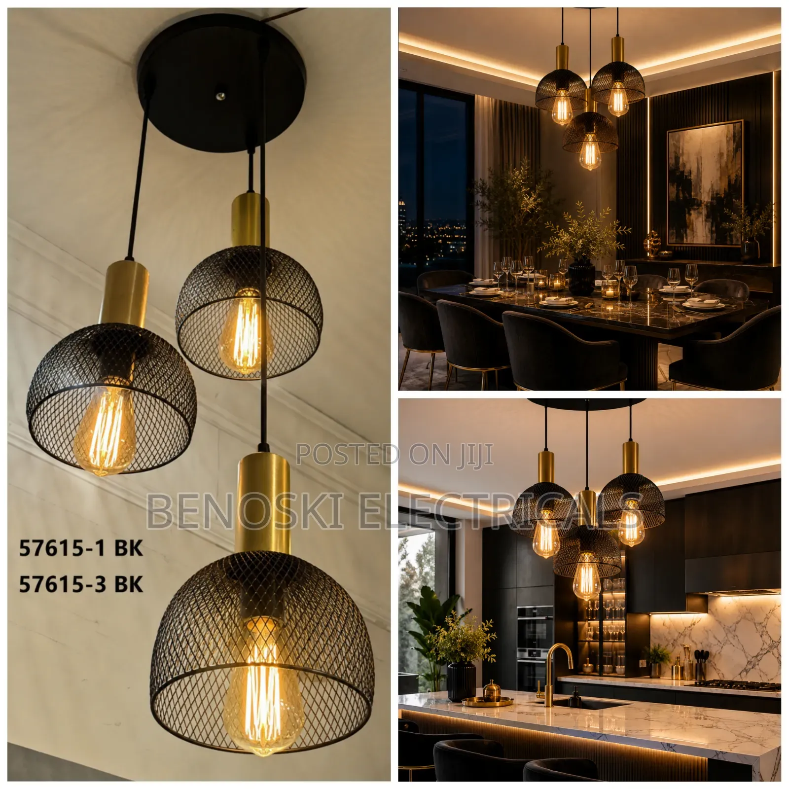 Modern 3-in-1 Pendant Light