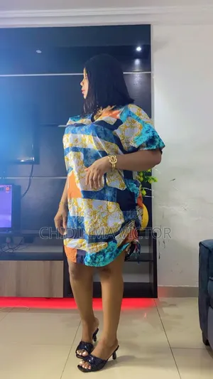 Ankara Short Gown