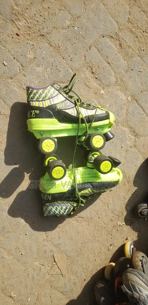 Ace Neon Zebra Roller Skates