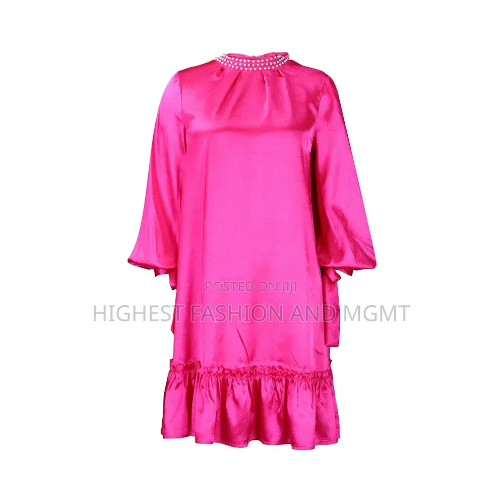 Knee-Length Long Sleeve Beading Collar Evening Gown
