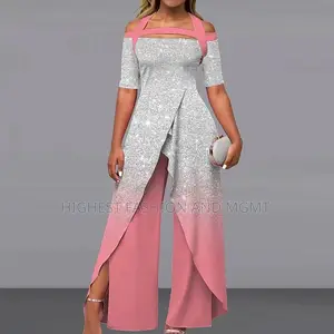 Backless Half Sleeve Jumpsuit Loungewear
