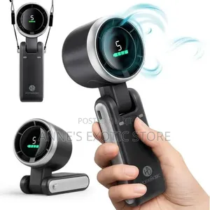 3-in-1 Foldable Turbo Handheld Fan With Led Display