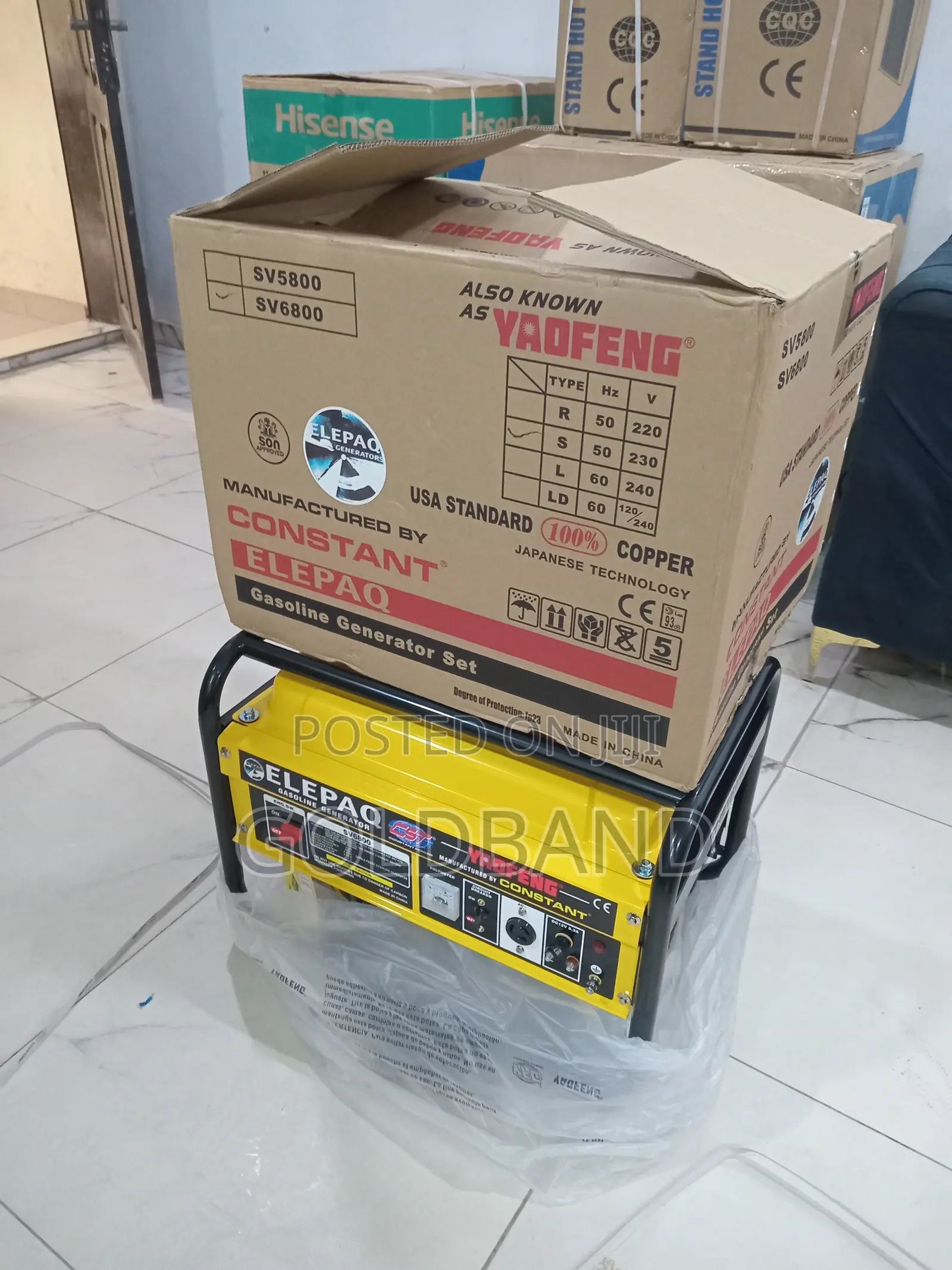 Elepaq Sv6800 Long Runtime Manual Generator