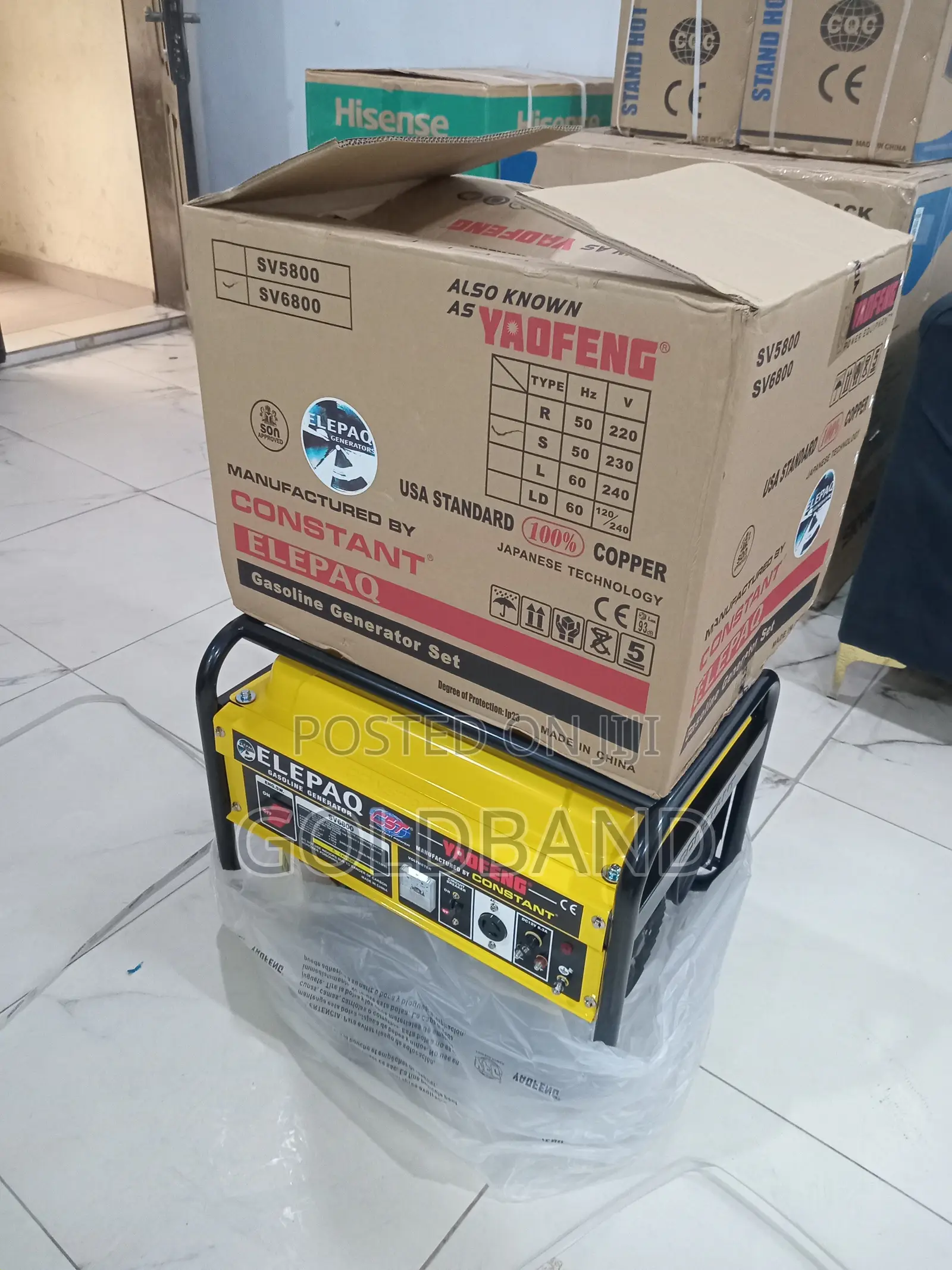 Elepaq Sv6800 Long Runtime Manual Generator