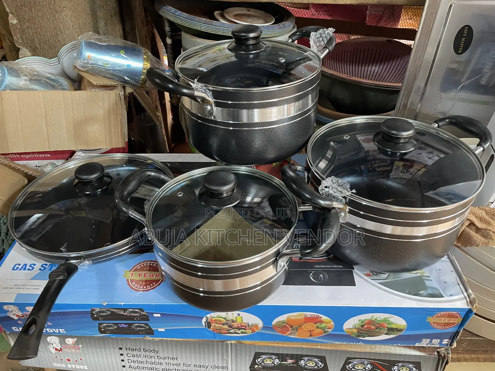 9pcs Nonstick Pot