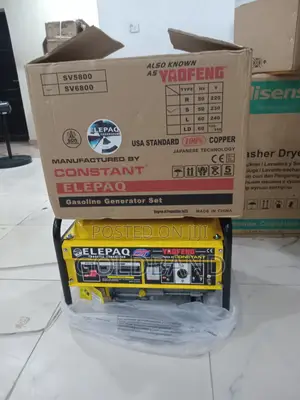 Elepaq Sv6800 4.5kva Generator for Shops Offices