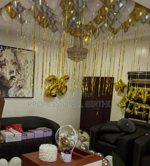 Balloons In The Room And Ceiling