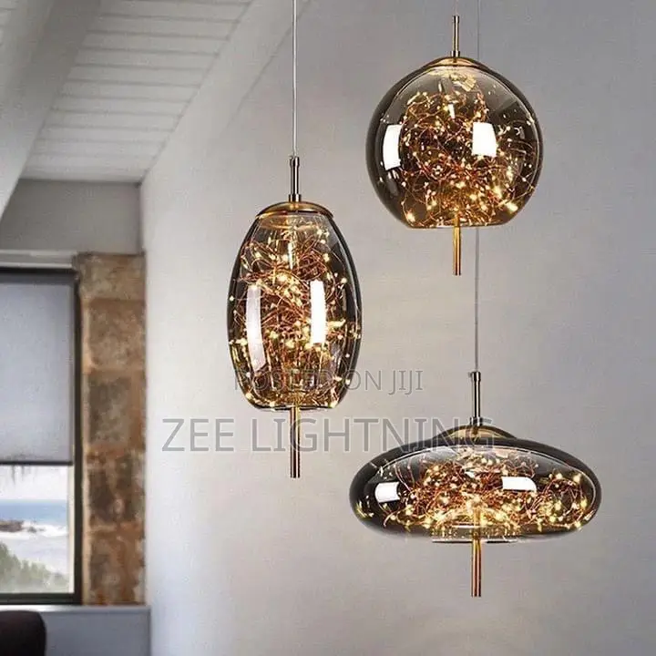 Led Single Glass Pendant ( Clear Glass)