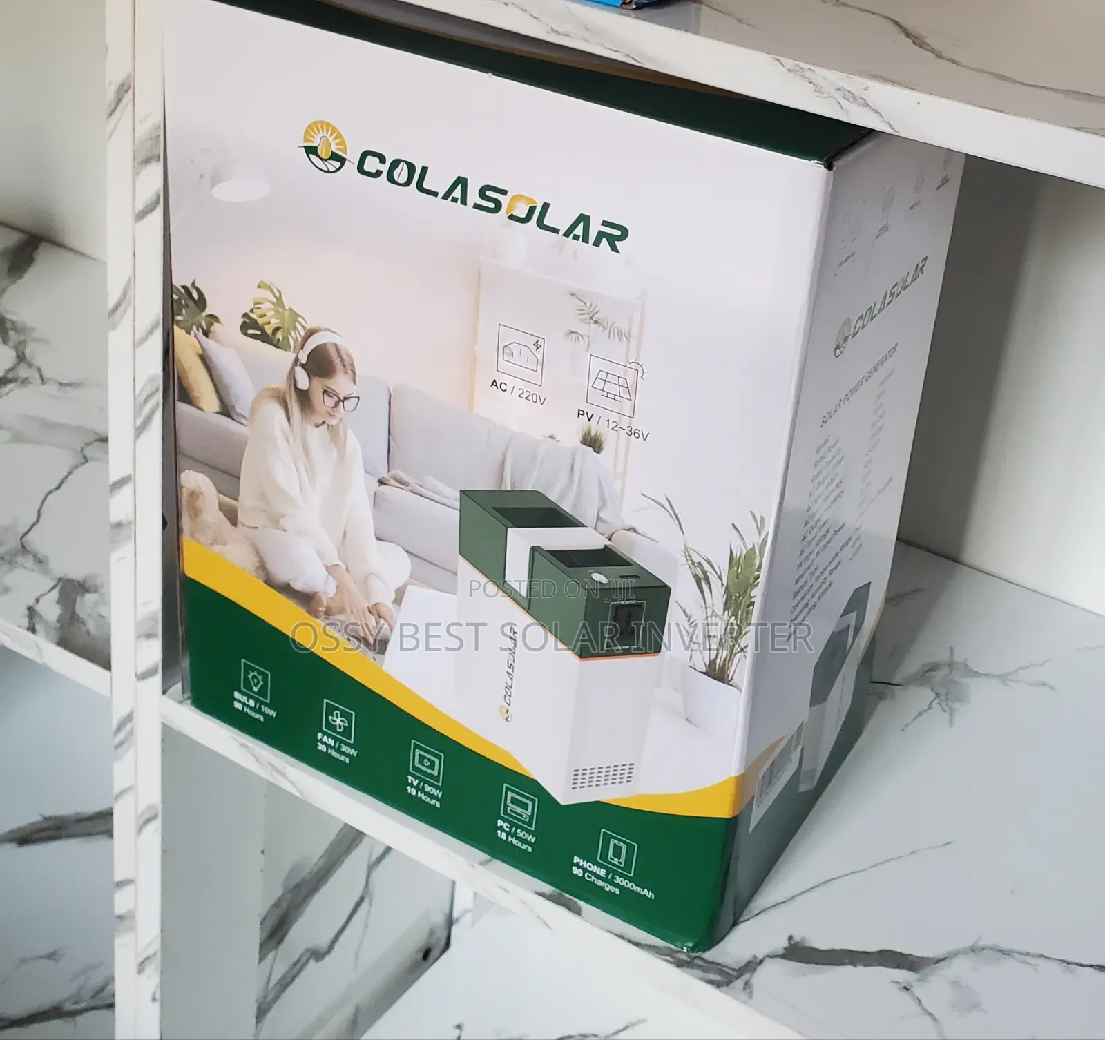 Colasolar Portable Solar Power Station Rechargeable Backup Powersystem