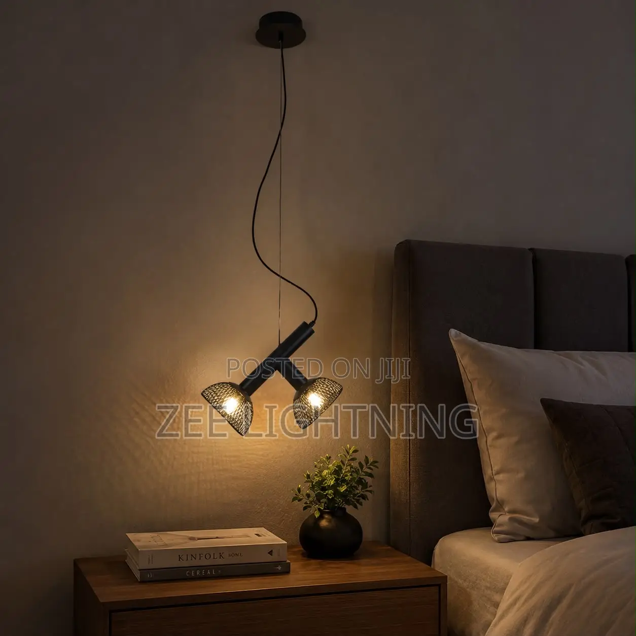 Single Drop Bedside Light ( Bulb)