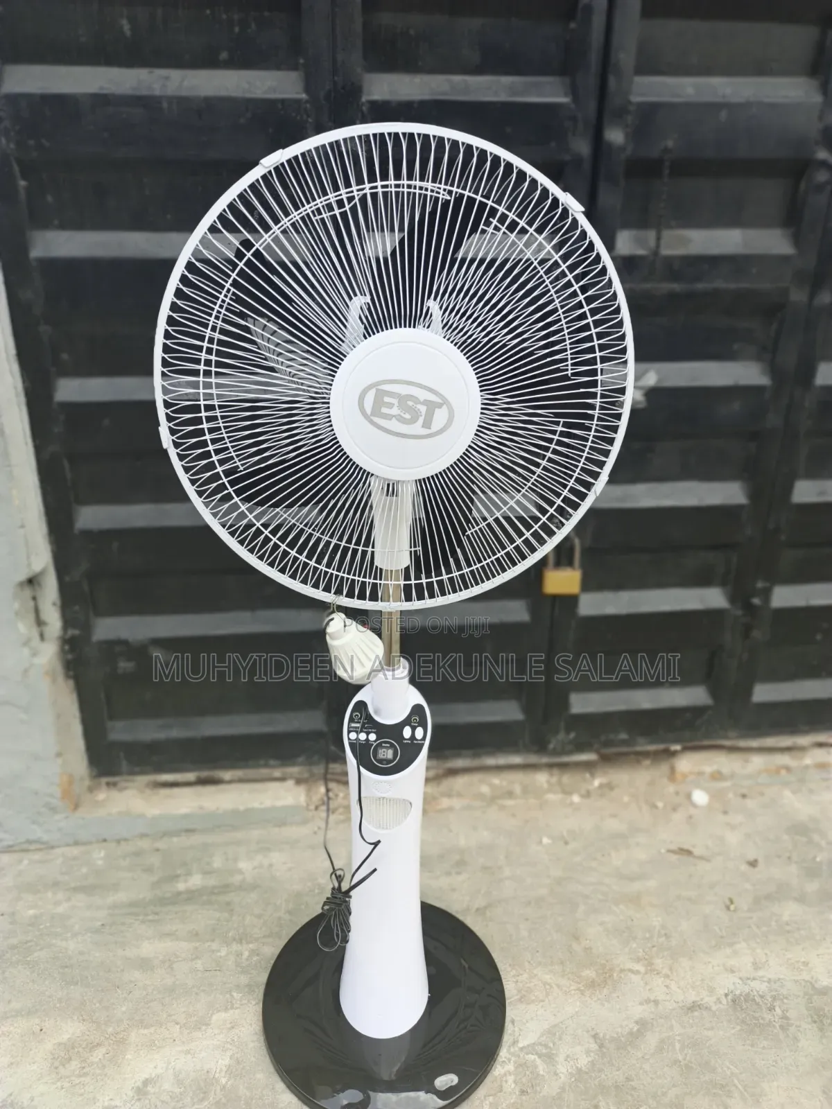 Est Rechargeable Solar Fan