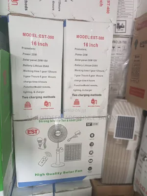 Est Rechargeable Solar Fan