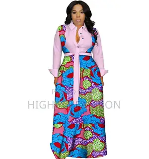 African Ankara Long Maxi Dress