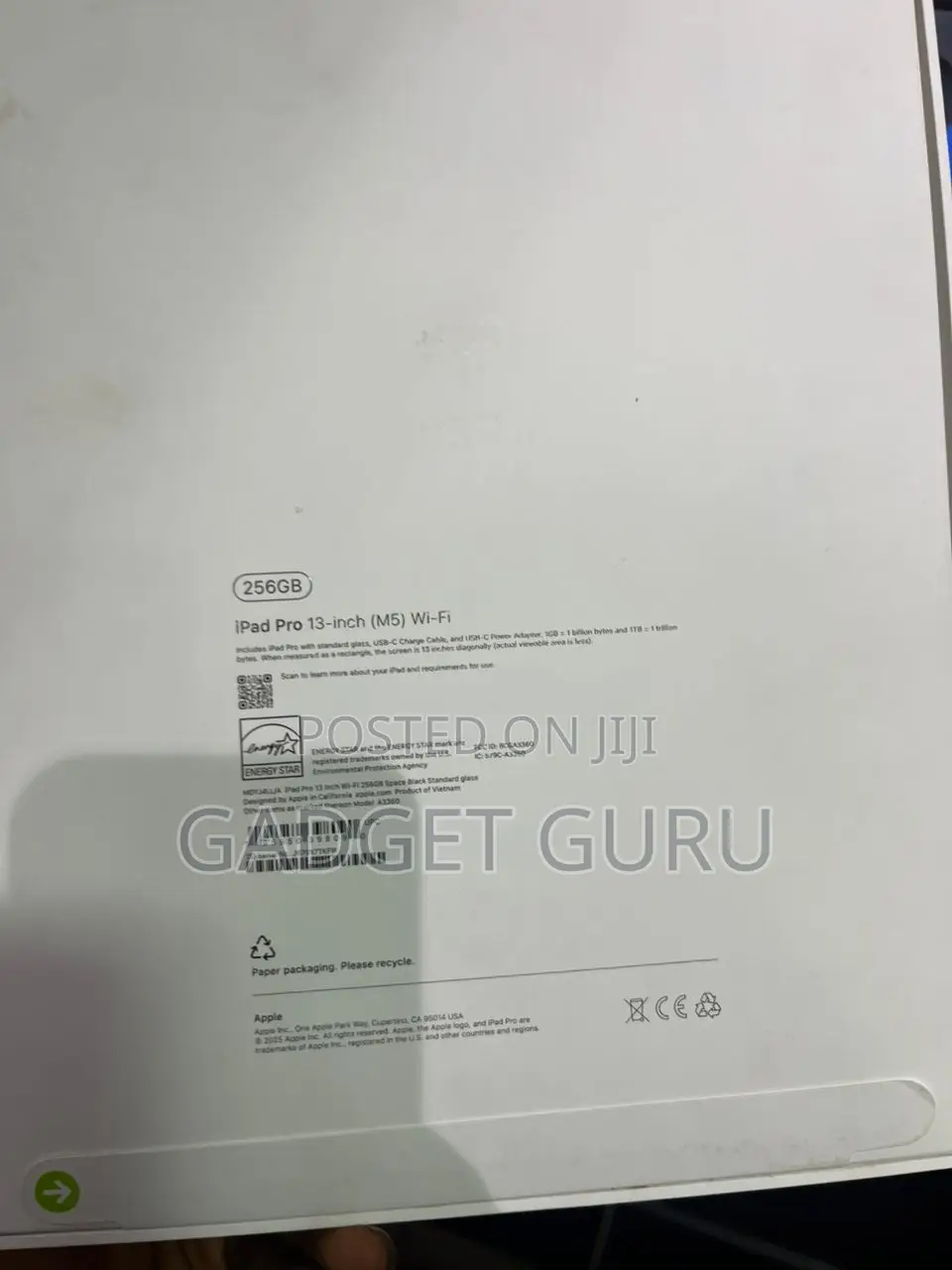 New Apple iPad Pro 256 GB Black