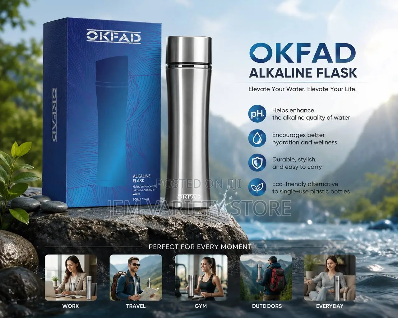 Okfad Alkaline Flask