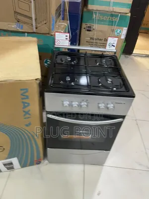 Maxi Black Grey 50x50 Gas Cooker With 4 Efficient Burners